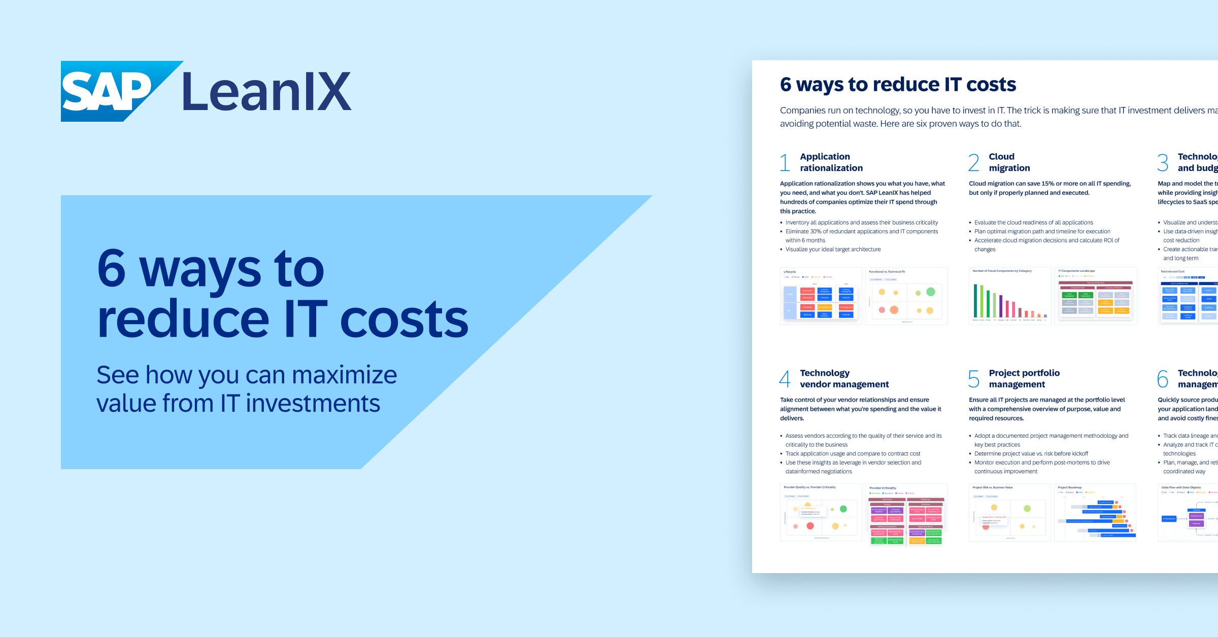 Free Poster 6 Ways to Reduce IT Costs